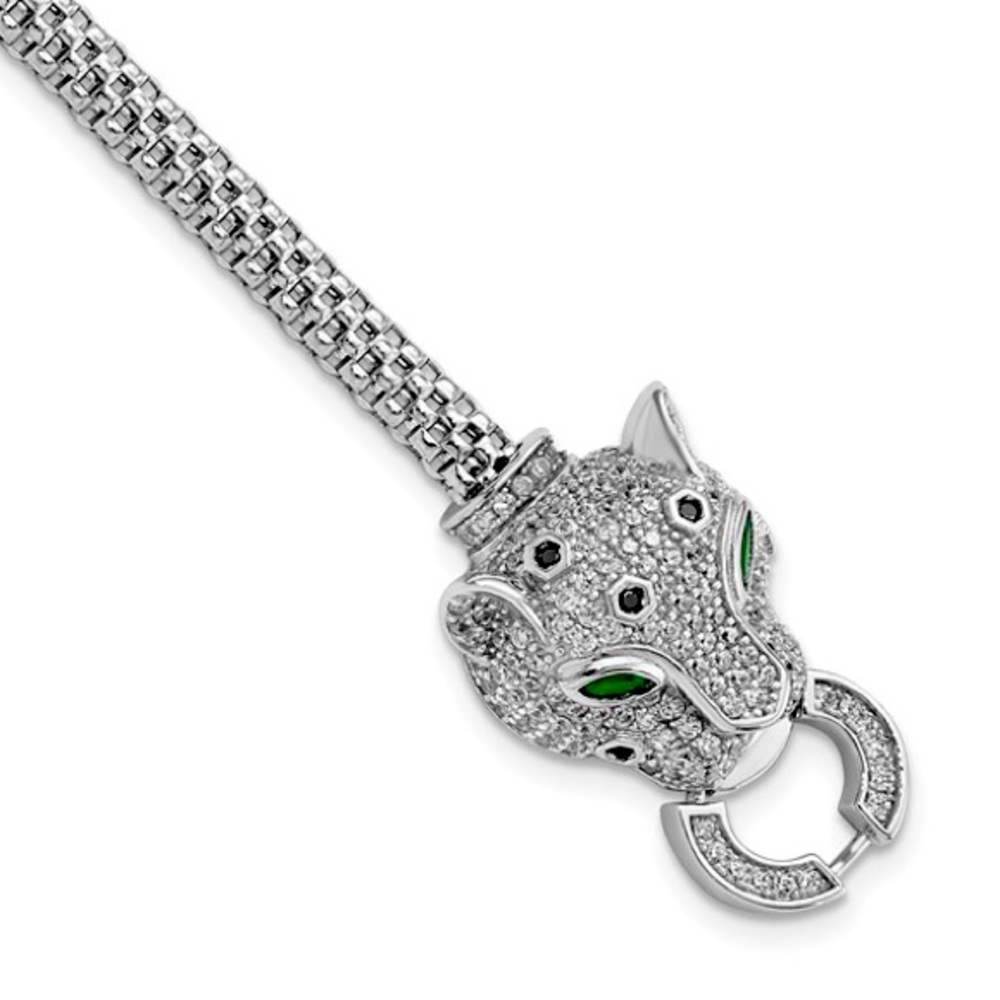 925 Sterling Silver Charming Cheetah Bracelet